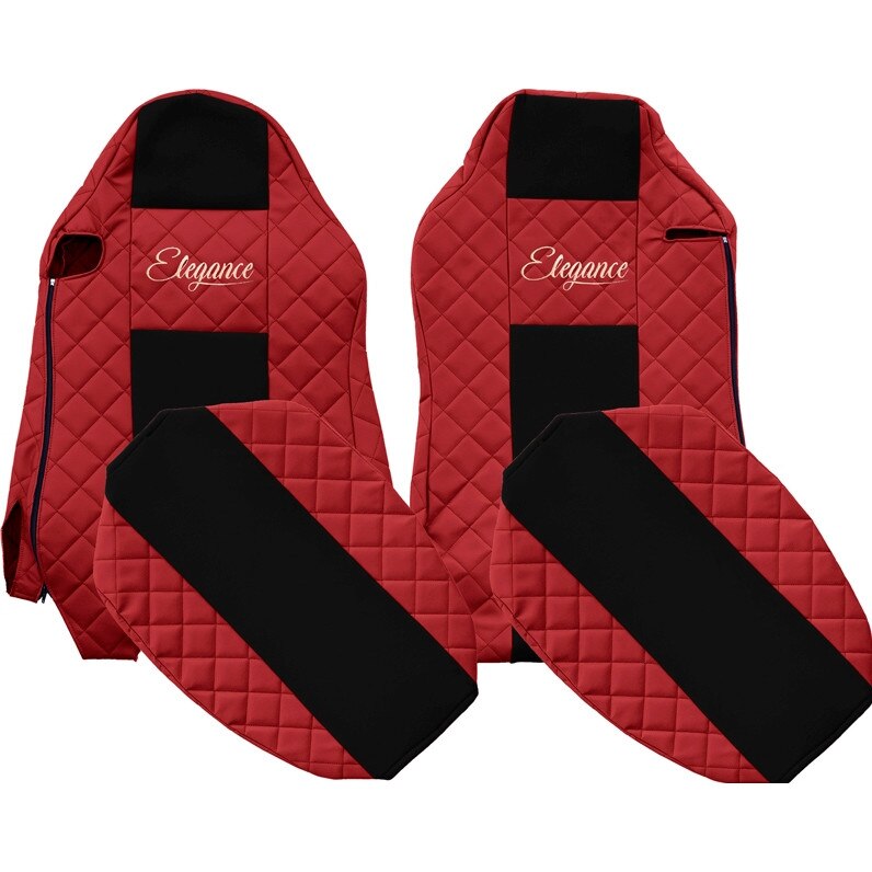 Huse scaun MAN TGX scaun ISRI rosu cu negru 2007-2018