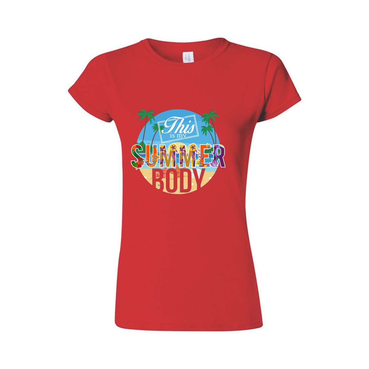 Tricou Personalizat pentru Femei Rosu, Marimea L - 