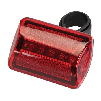Lampa bicicleta spate, 5 LED, 7 setari lumina, Silverline Lampa bicicleta spate, 5 LED, 7 setari lumina, Silverline