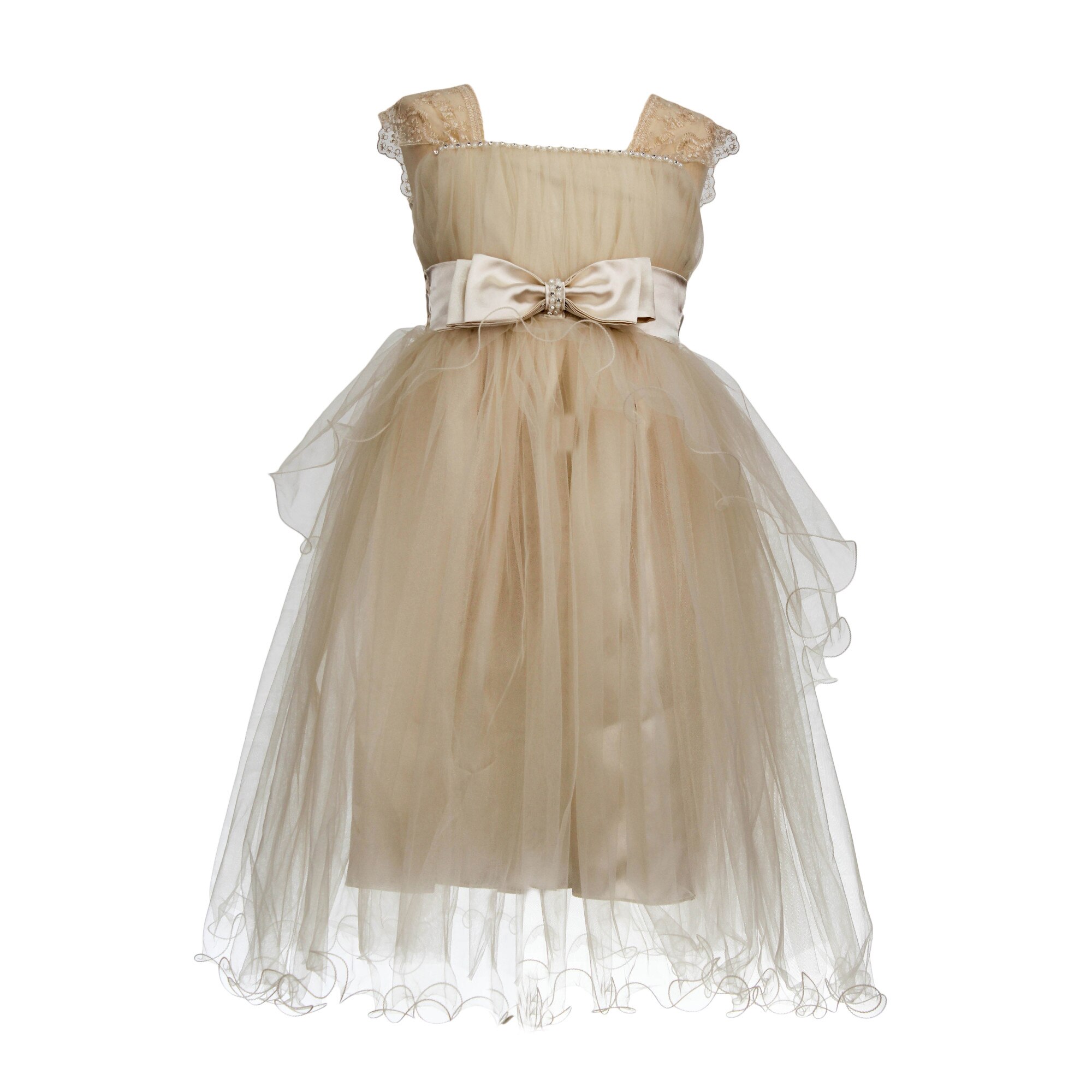 Rochie eleganta, model Funda, crem