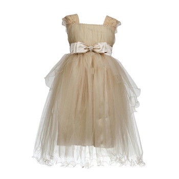 Rochie eleganta, model Funda, crem Rochie eleganta, model Funda, crem