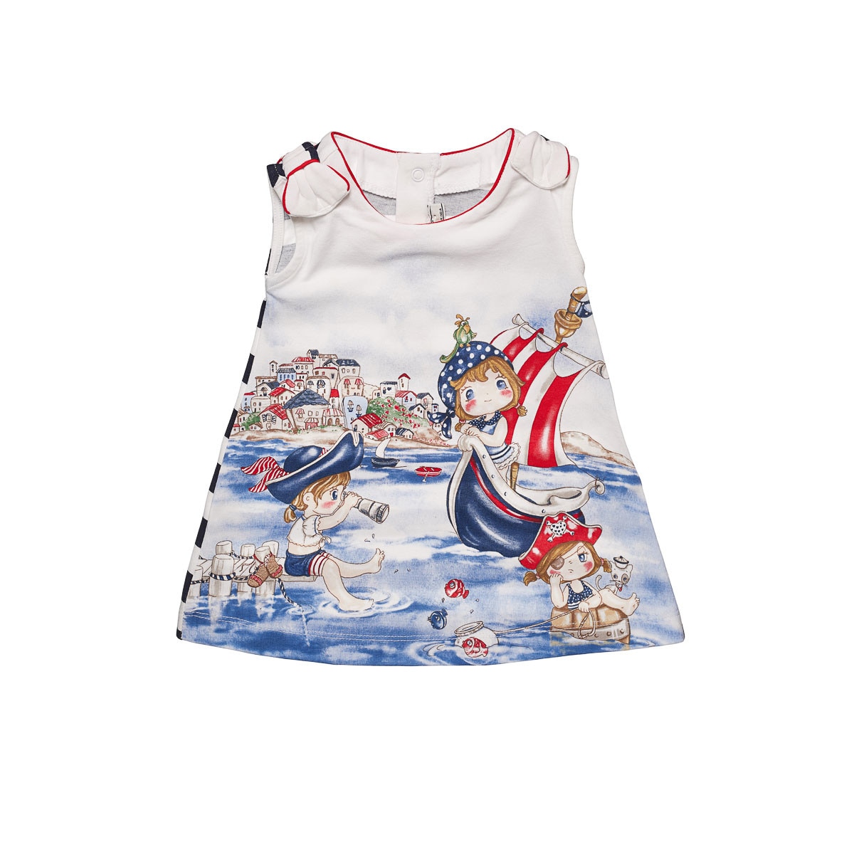 Rochita Mayoral fete alb/albastru