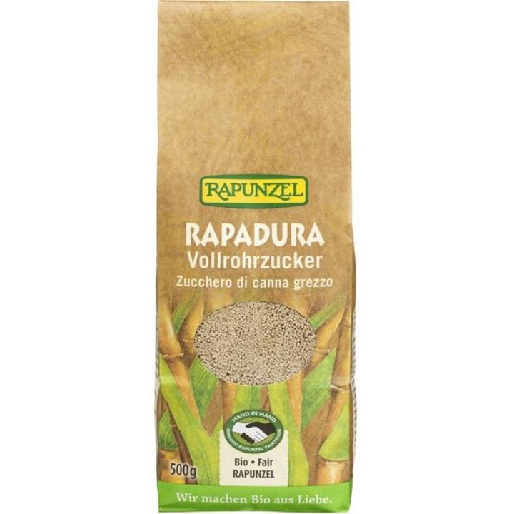 Zahar Rapadura din trestie integral bio, 500g, Rapunzel