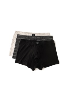 ESPRIT Bodywear, Set de boxeri - 3 perechi, Gri deschis melange/Negru/Alb, S ESPRIT Bodywear, Set de boxeri - 3 perechi, Gri deschis melange/Negru/Alb, S