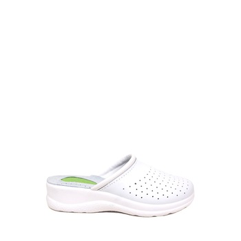 Saboti Medicali din Piele cu GEL SOFT Maribon, Alb, 40 Saboti Medicali din Piele cu GEL SOFT Maribon, Alb, 40