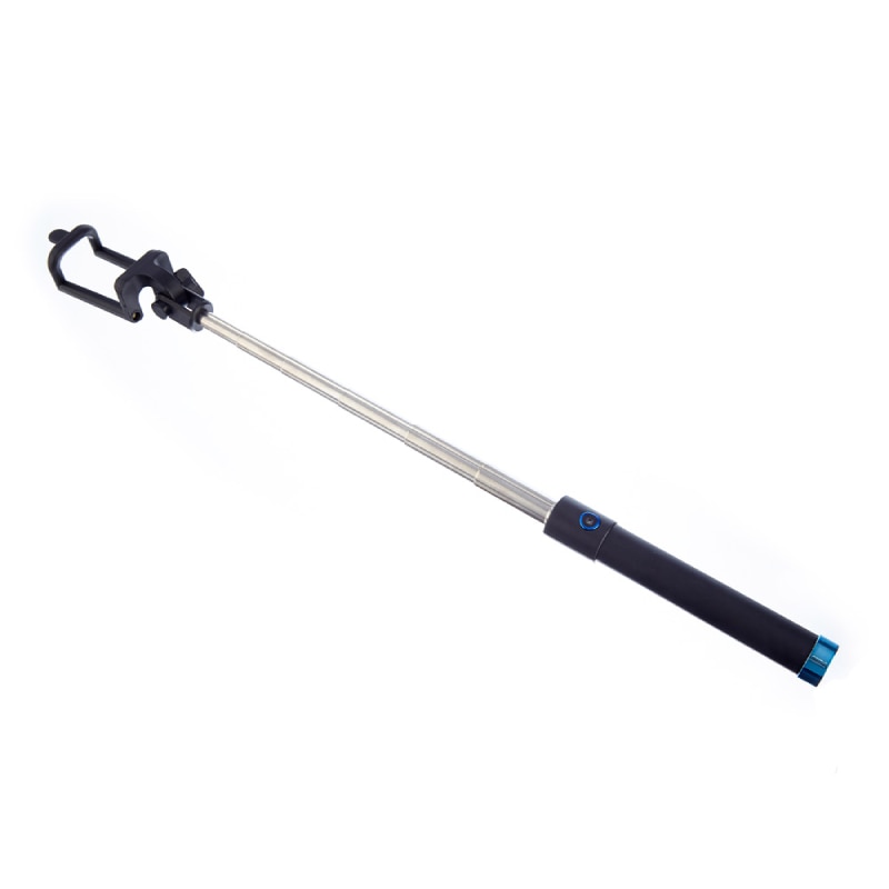 Set 2 produse - Selfie stick Bluetooth, 80 cm, Negru cu banda Albastra + Suport Universal de Birou Pentru Tablete sau Telefoane