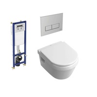 set complet vas wc suspendat villeroyampboch architectura cu rezervor incastrat ideal standard cu clapeta crom imagen 42_0_
0