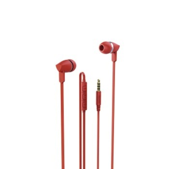 Casti in ear cu fir EVO Hama Basic + cu functie handsfree, rosu Casti in ear cu fir EVO Hama Basic + cu functie handsfree, rosu