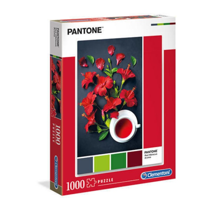 Clementoni 1000 db-os puzzle - Pantone 186 - Hibiszkus tea (39494)