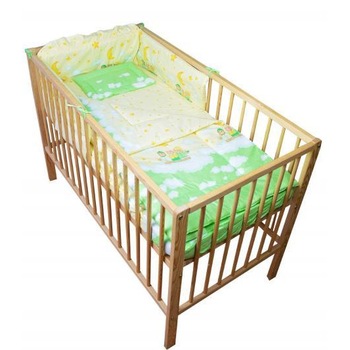 Lenjerie patut cu 5 piese 120x60cm Teddy Norisori Verde Lenjerie patut cu 5 piese 120x60cm Teddy Norisori Verde