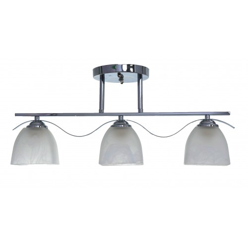 Candelabru NG 70973-3, 3 x E 27, 40 W, 220 V, Metal / Sticla