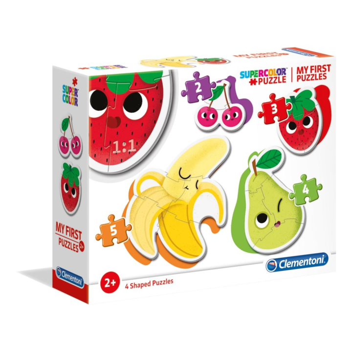 Clementoni 4 az 1-ben Bébi sziluett puzzle (2,3,4,5 db-os) - Gyümölcsök (20815)