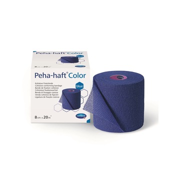 Fasa elastica autoadeziva, Hartmann Peha-Haft, Color Albastru, 6 cm x 20 m Fasa elastica autoadeziva, Hartmann Peha-Haft, Color Albastru, 6 cm x 20 m