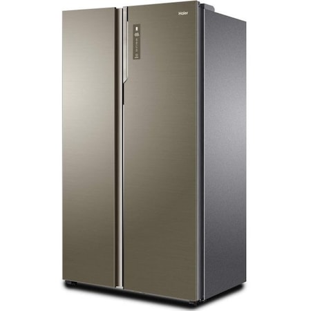 Side by Side Haier HRF-800DGS8, Clasa A+++, 740 litri, No Frost, latime 100 cm, sticla / inox