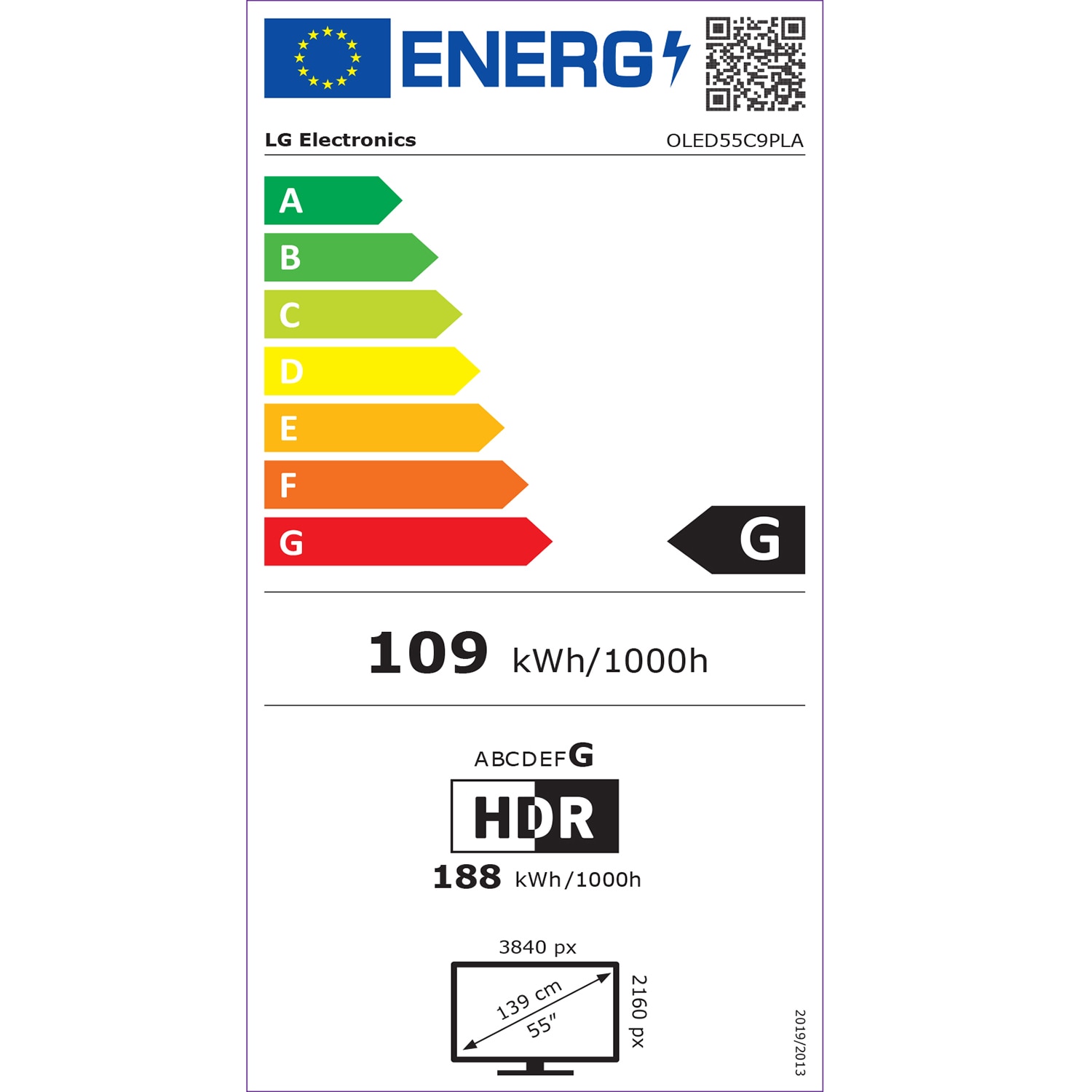 Televizor OLED Smart LG, 139 cm, OLED55C9PLA, 4K Ultra HD, Clasa A