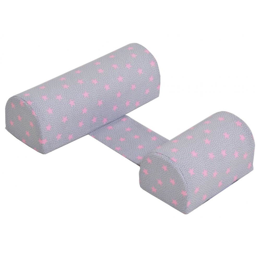 Perna anti-rasucire si pozitionare bebelusi Pink Stars Grey