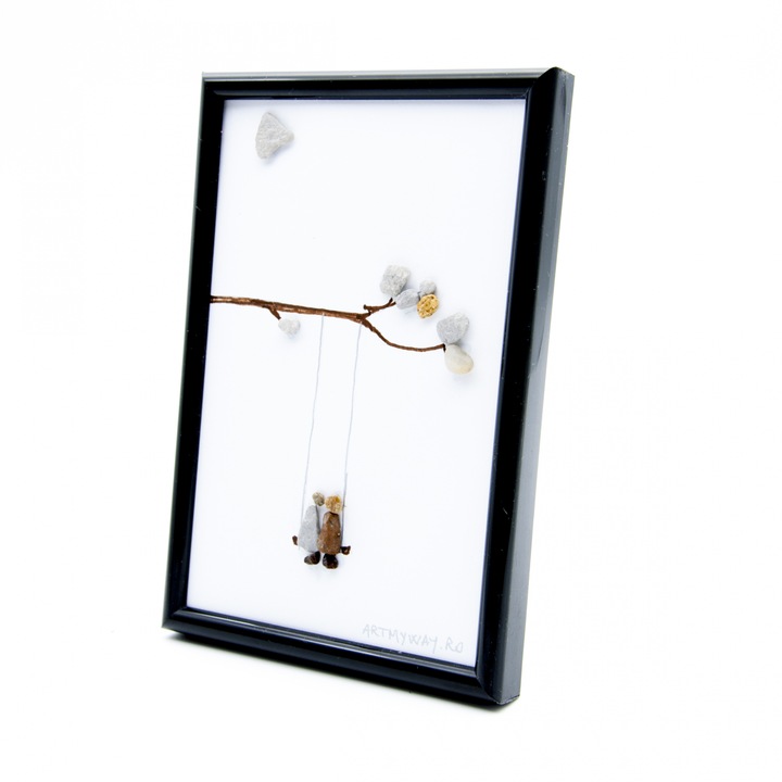 Tablou Handmade 'DayDreaming' - Colectia Pebble Art | Visul cu Ochii Deschisi | ArtMyWay