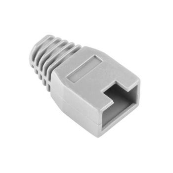 Pachet cu mansoane de protectie pentu conectori modulari , Netrack , pentru RJ45 100 bucati , gri Pachet cu mansoane de protectie pentu conectori modulari , Netrack , pentru RJ45 100 bucati , gri