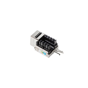 Cuplaj modular cu montare fara scule , Lanberg , Keystone RJ45->LSA FTP 90° UTP cat6 , negru cu gri Cuplaj modular cu montare fara scule , Lanberg , Keystone RJ45->LSA FTP 90° UTP cat6 , negru cu gri