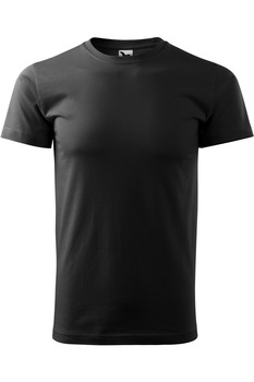 Tricou barbati Basic, 100% bumbac, Negru Tricou barbati Basic, 100% bumbac, Negru