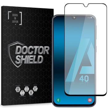 Folie Sticla Dr.Shield, Samsung Galaxy A40, Full Glue, Protectie Ecran 3D, Full Cover- Negru Folie Sticla Dr.Shield, Samsung Galaxy A40, Full Glue, Protectie Ecran 3D, Full Cover- Negru