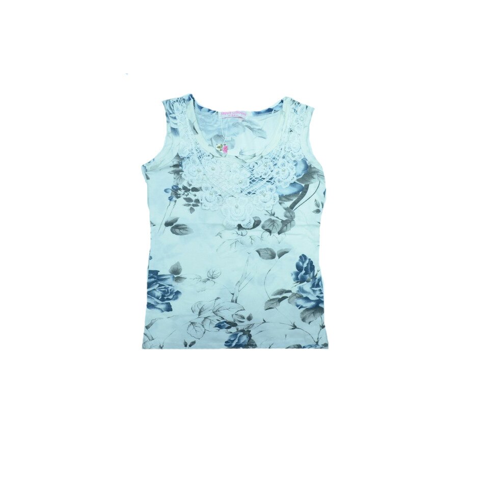 Tricou fara maneci fetite Happy House CVC-1159A3, Multicolor
