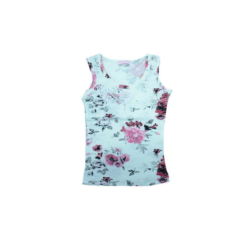 Tricou fara maneci fetite Happy House CVC-1159A1, Multicolor