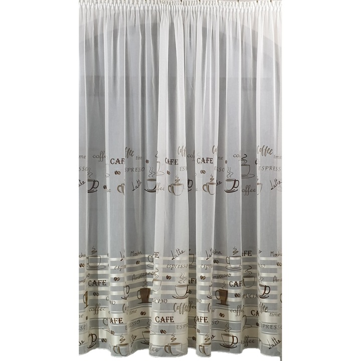 Mastel Függöny, 600x180cm, krémszín