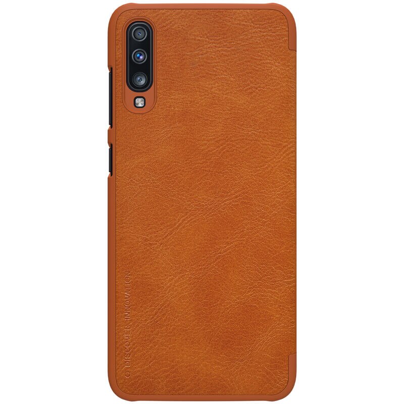 Husa flip tip carte pentru Samsung Galaxy A70 - Nillkin Qin maro