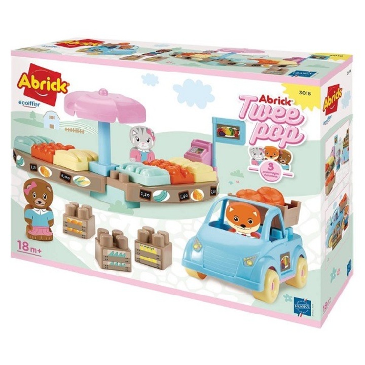 Écoiffier Abrick Twee Pop piac játékszett figurákkal (3018)