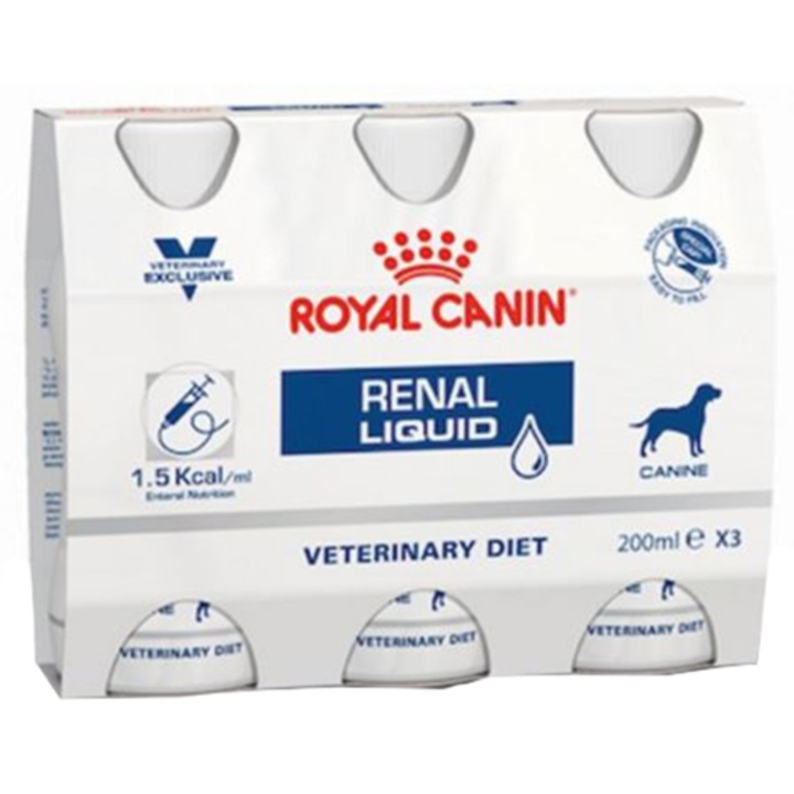 Royal Canin Renal Liquid Diétás kutyatáp, 3 x 200 ml