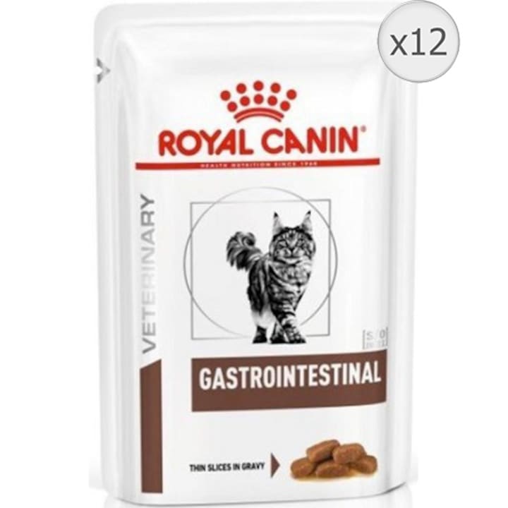 Royal Canin Gastro Intestinal Diétás macskatáp, 12 x 100 g