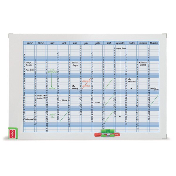 Organizator NOBO Performance, saptamanal, magnetic, 900 x 600mm