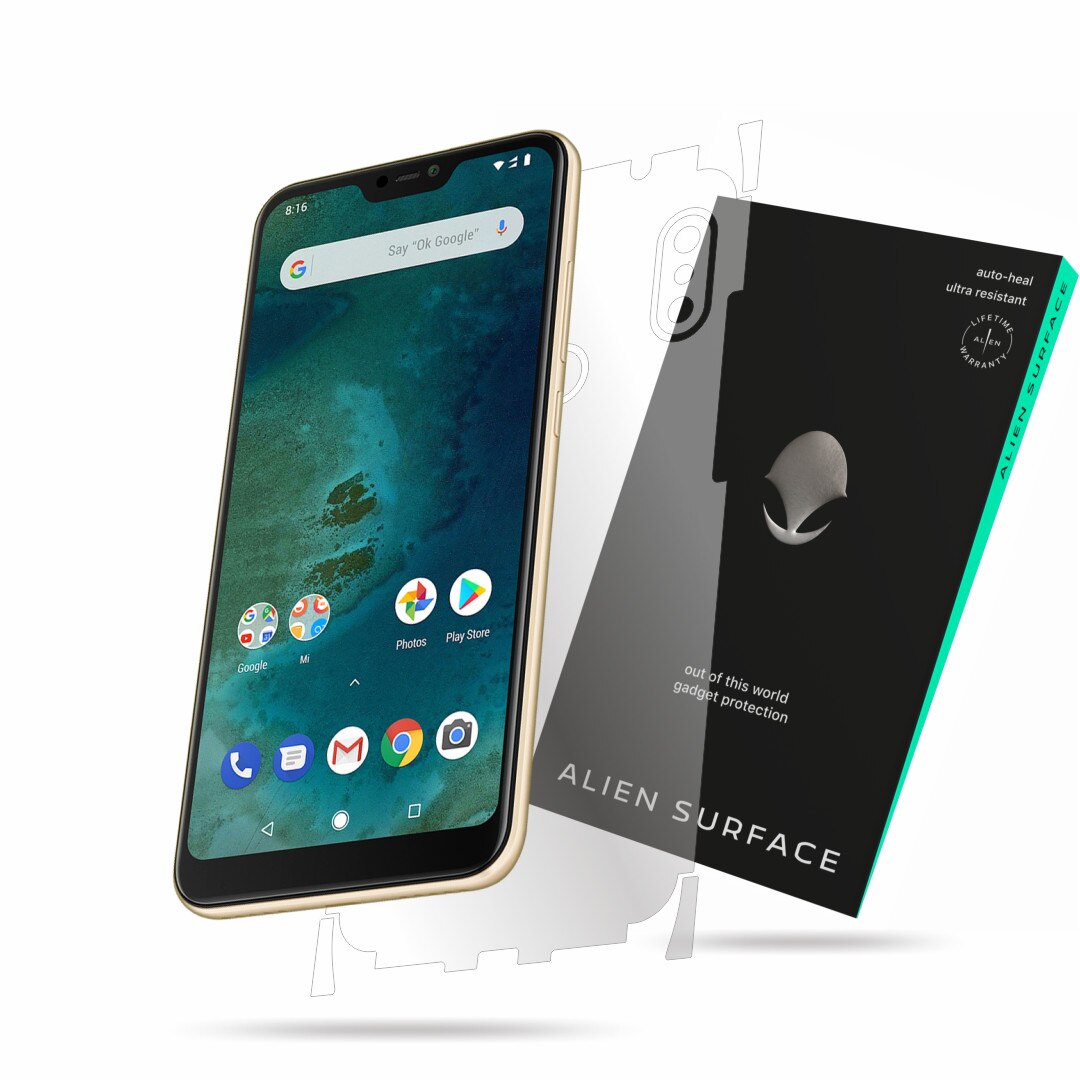 Folie Alien Surface, Xiaomi Redmi 6 Pro, protectie spate, laterale