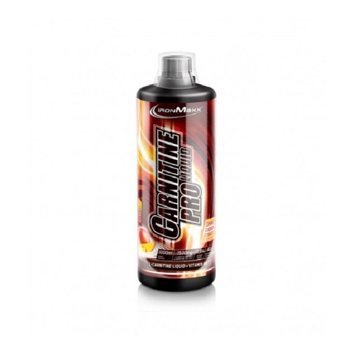 Supliment nutritiv, Ironmaxx, carnitina lichida, Carnitin pro lichid 1000ml mango