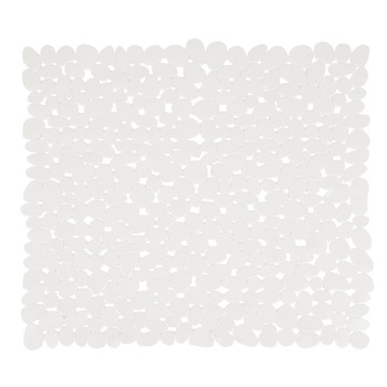 Covoras baie antiderapant Stones, Msv , Alb, 54x54 cm Covoras baie antiderapant Stones, Msv , Alb, 54x54 cm