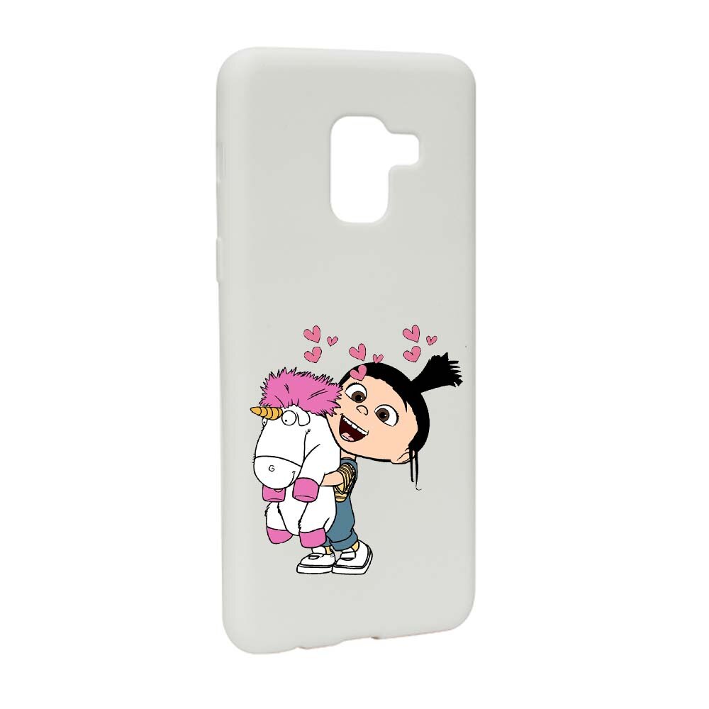Husa de protectie Despicable Me, Agnes pentru Samsung Galaxy A5 2018, rezistenta la uzura, anti-alunecare, din silicon Premium, W217