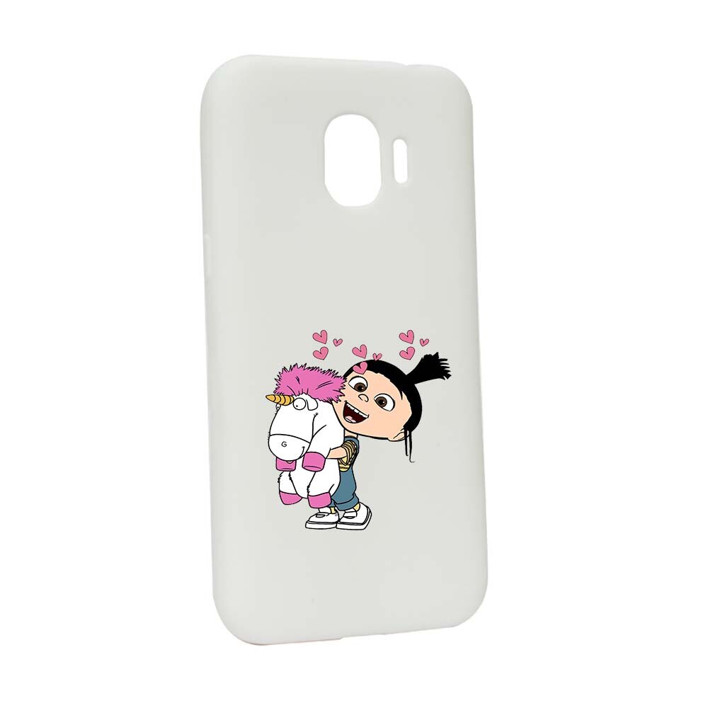 Husa de protectie Despicable Me, Agnes pentru Samsung Galaxy J4 2018, rezistenta la uzura, anti-alunecare, din silicon Premium, W217