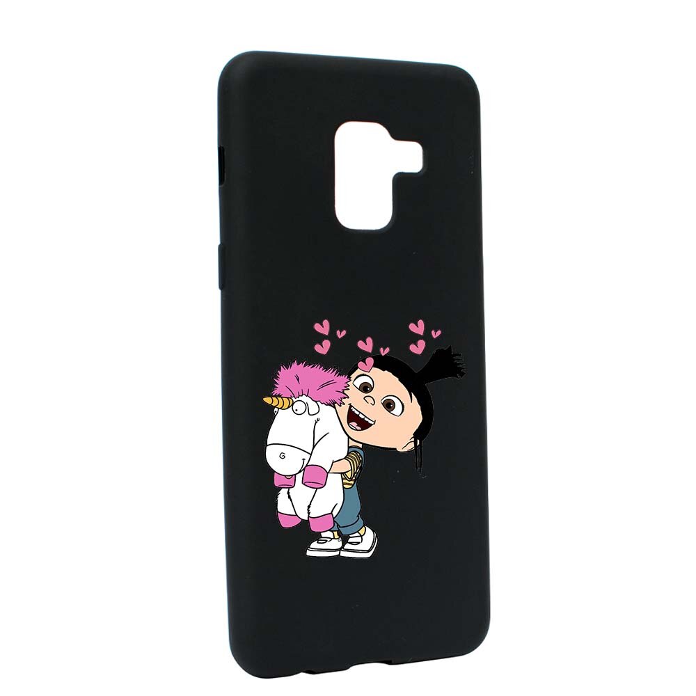 Husa de protectie Despicable Me, Agnes pentru Samsung Galaxy A5 2018, rezistenta la uzura, anti-alunecare, din silicon Premium, B217