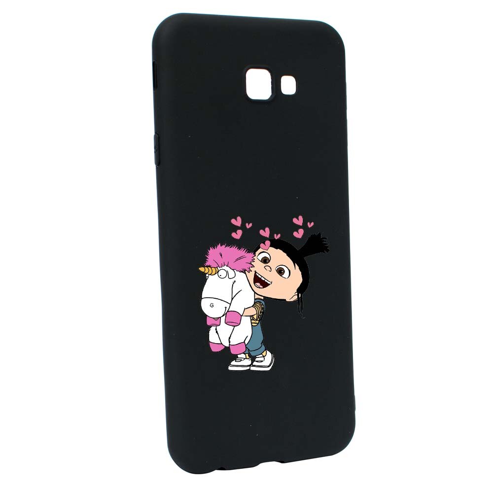 Husa de protectie Despicable Me, Agnes pentru Samsung Galaxy J4 Plus, rezistenta la uzura, anti-alunecare, din silicon Premium, B217