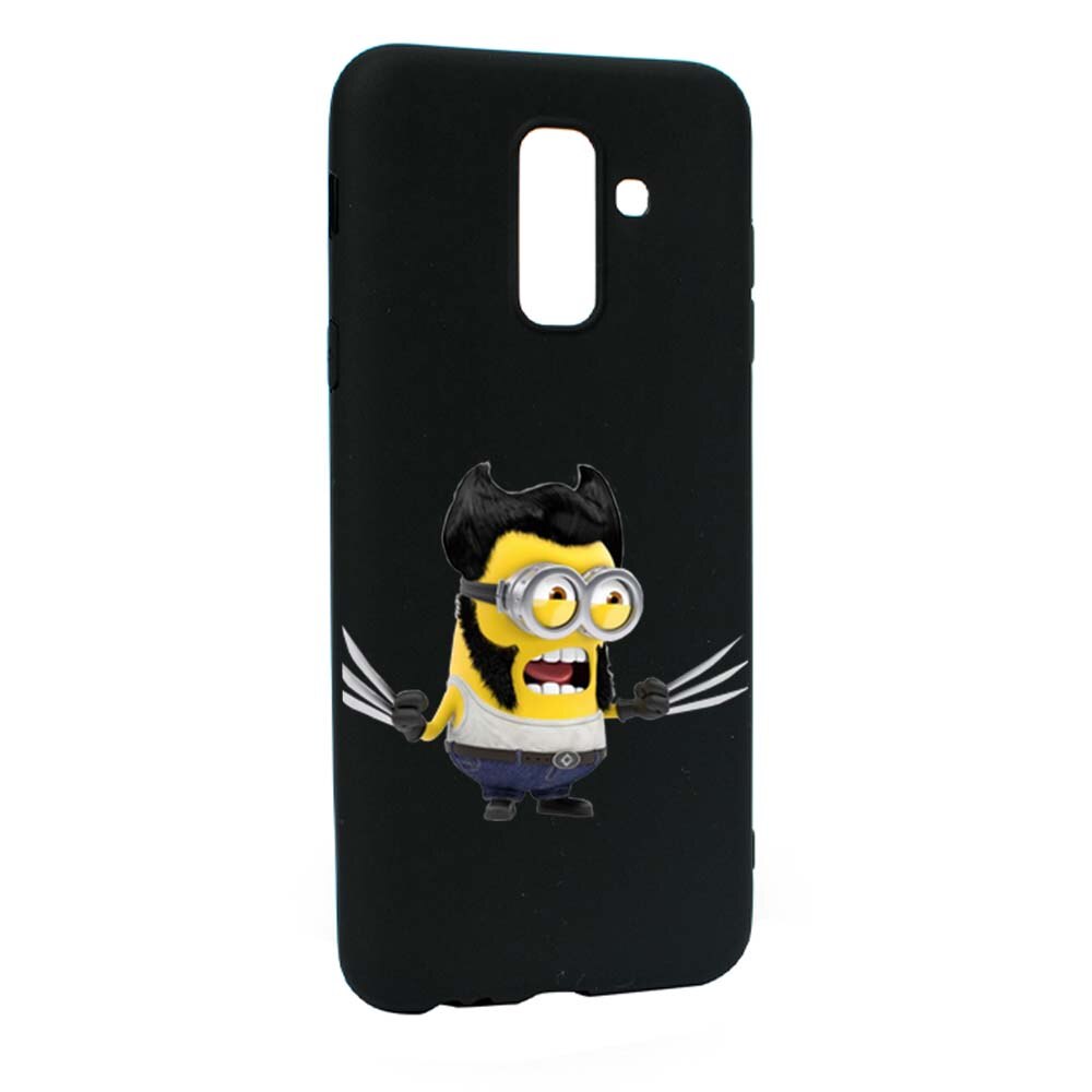 Husa de protectie Minion X-Men pentru Samsung Galaxy A6 PLUS / Galaxy J8 2018, rezistenta la uzura, anti-alunecare, din silicon Premium, B218