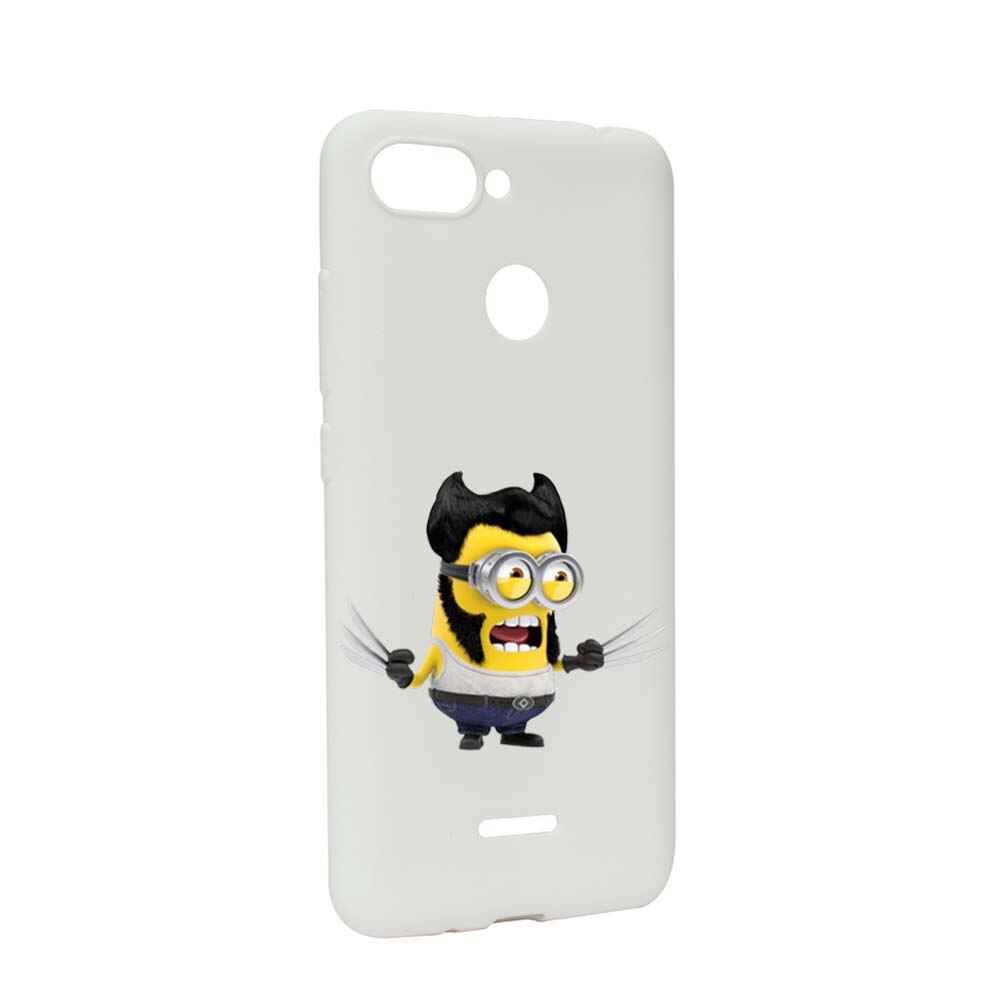 Husa de protectie Minion X-Men pentru Xiaomi Redmi 6, rezistenta la uzura, anti-alunecare, din silicon Premium, W218