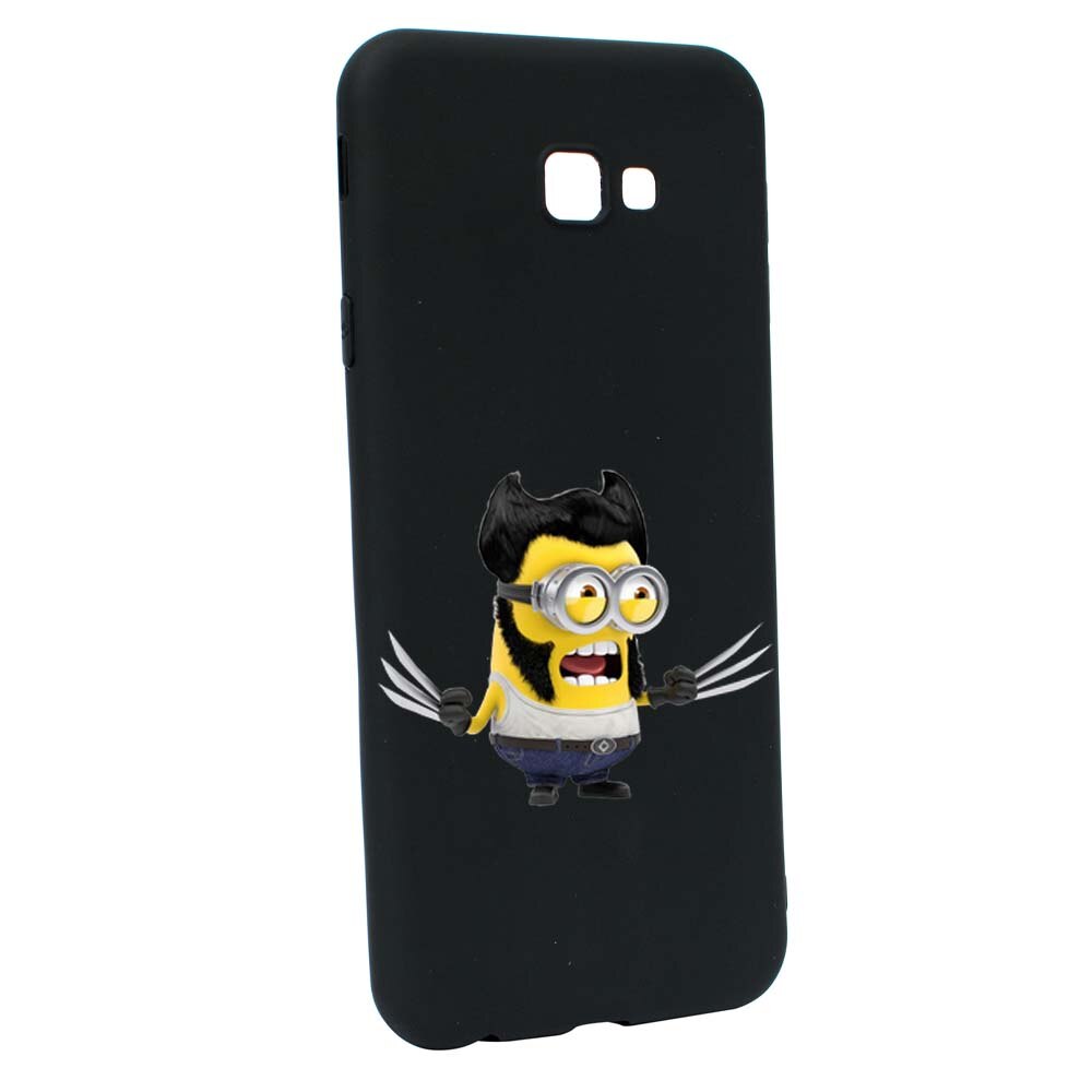 Husa de protectie Minion X-Men pentru Samsung Galaxy J4 Plus, rezistenta la uzura, anti-alunecare, din silicon Premium, B218