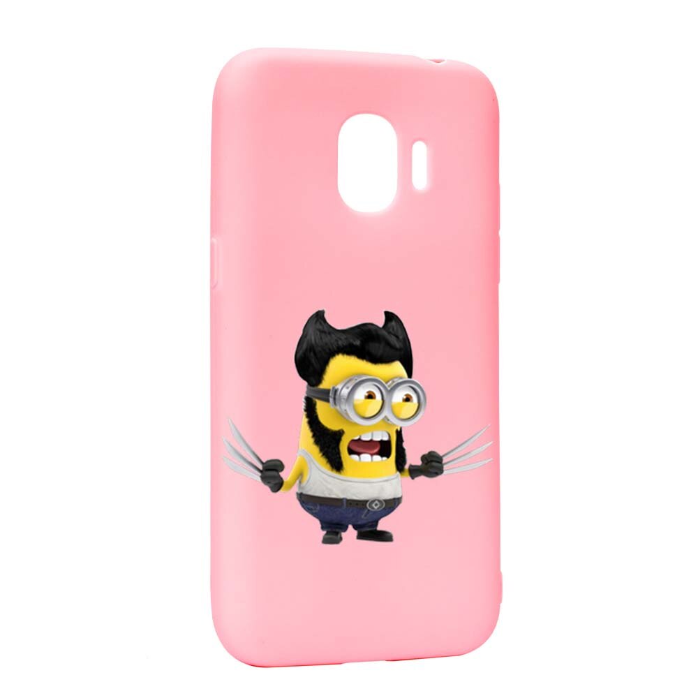 Husa de protectie Minion X-Men pentru Samsung Galaxy J4 2018, rezistenta la uzura, anti-alunecare, din silicon Premium, P218