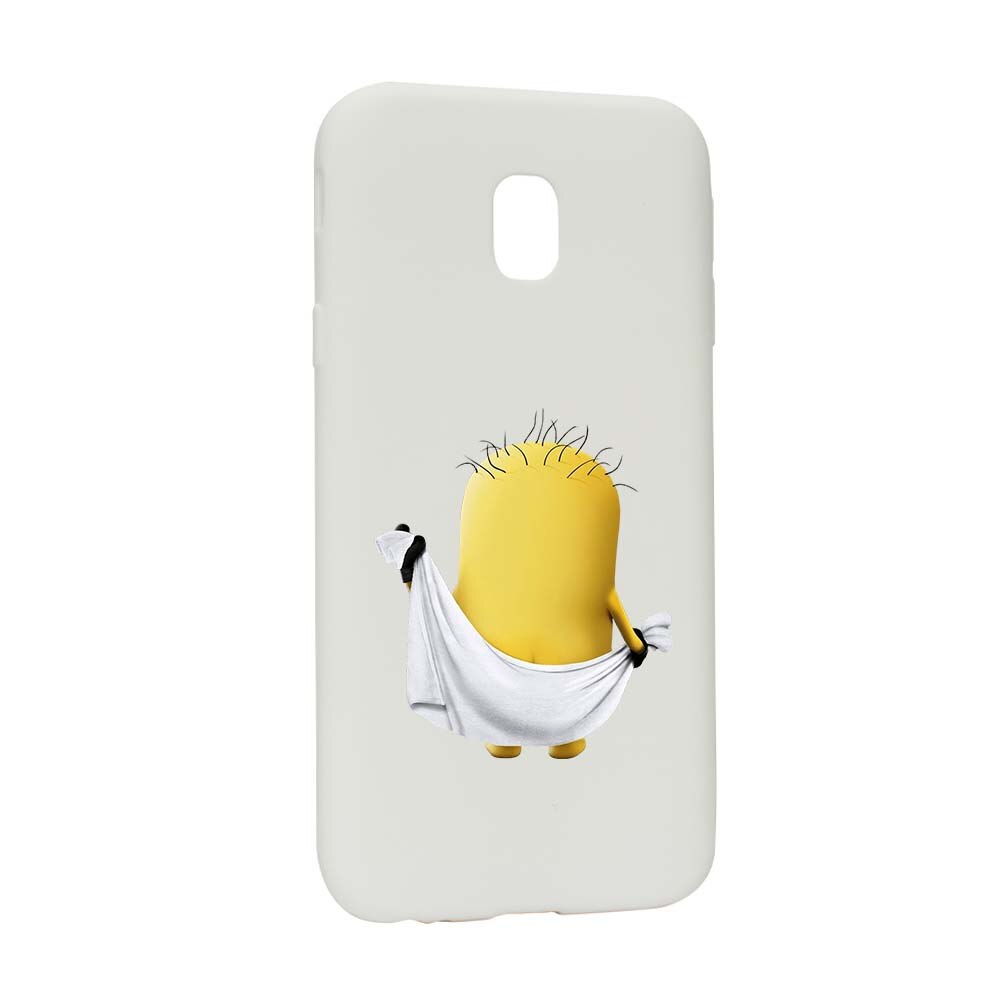 Husa de protectie Cartoon, Minion pentru Samsung Galaxy J7 2018, rezistenta la uzura, anti-alunecare, din silicon Premium, W219
