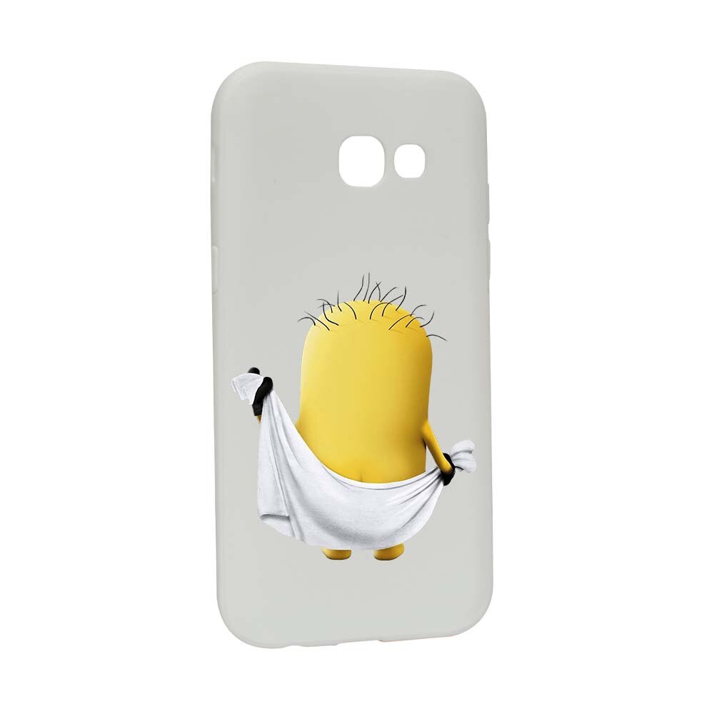 Husa de protectie Cartoon, Minion pentru Samsung Galaxy A3 2017, rezistenta la uzura, anti-alunecare, din silicon Premium, W219