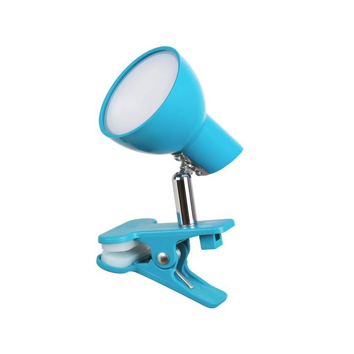 Veioza LED cu cleste, Noah, Rabalux, 5W, 360 lm, 3000K, blue, FST1479