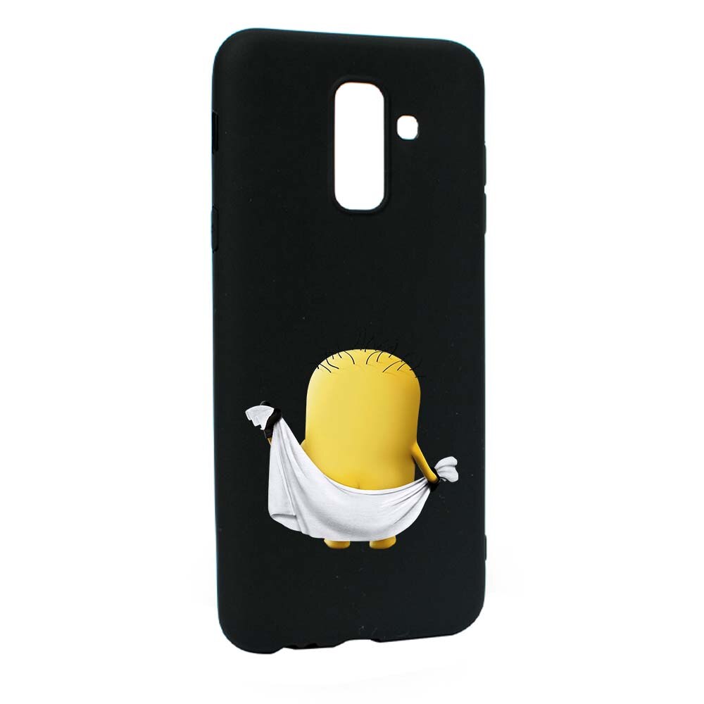 Husa de protectie Cartoon, Minion pentru Samsung Galaxy A6 PLUS / Galaxy J8 2018, rezistenta la uzura, anti-alunecare, din silicon Premium, B219