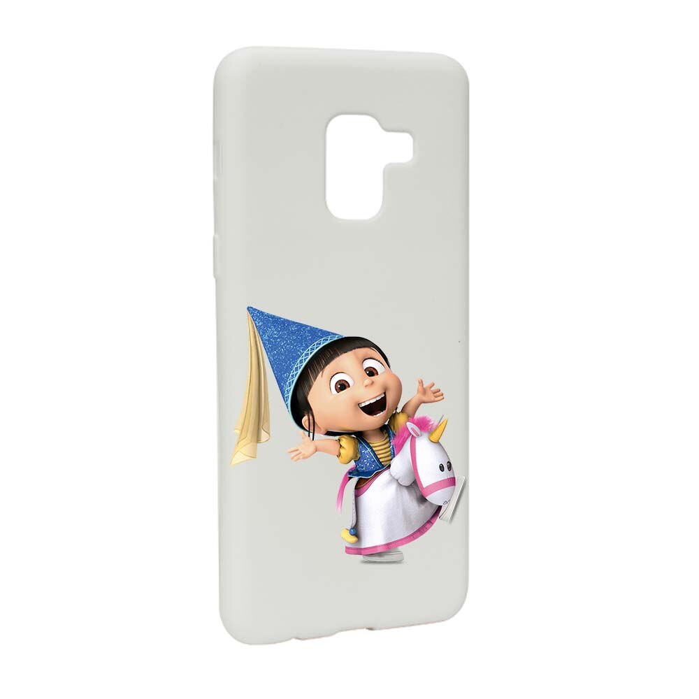 Husa de protectie Despicable Me, Agnes pentru Samsung Galaxy A5 2018, rezistenta la uzura, anti-alunecare, din silicon Premium, W220