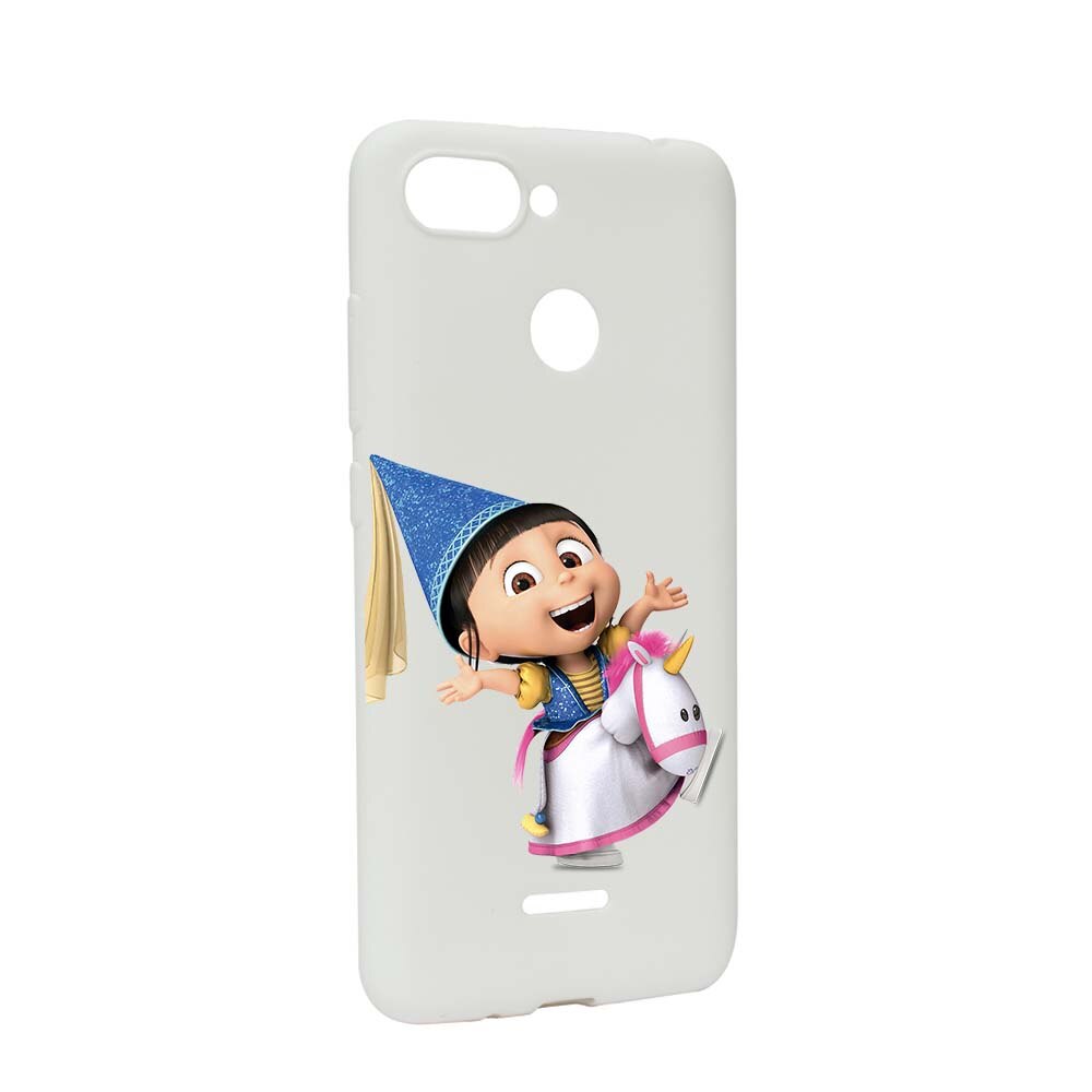 Husa de protectie Despicable Me, Agnes pentru Xiaomi Redmi 6, rezistenta la uzura, anti-alunecare, din silicon Premium, W220